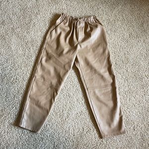Faux leather pants
